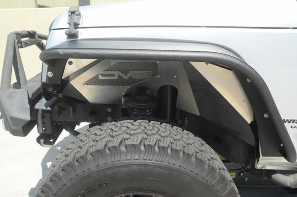 DV8 Offroad - DV8 - Aluminum  Inner Fender   Front   Raw   Jeep JK   (INFEND-01FR)