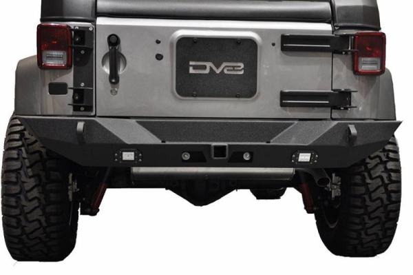 DV8 Offroad - DV8 - Rear Bumper  Full Length  w/Lights 2007-2018 Wrangler JK    (Works w/ TC-6)   (RBSTTB-10)