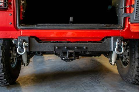 DV8 Offroad - DV8  Rear Bumper Crossmember W/ Recovery Shackles 2018-2021 Wrangler JL  2/4 Door   (RBJL-04)