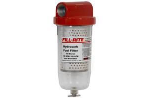 FillRite - FillRite  18 GPM Clear Bowl Filter w/ Drain Hydrosorb Filter.   (F1810HC1)