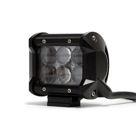 DV8 Offroad - DV8 - 4"  LED  Cube  Light  18W Spot   3W Chrome   (B4CE18W3W)