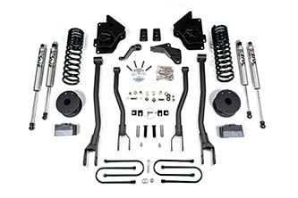 BDS Suspension - BDS 4 Inch Lift Kit W/ 4-Link Ram 3500 W/ Rear Air Ride (13-18) 4WD Diesel (1644H)