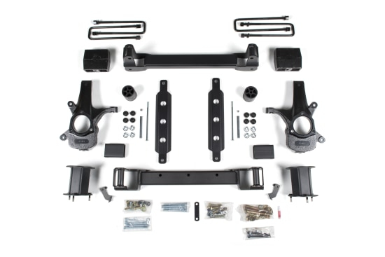 ZONE OFFROAD - ZONE  4.5" Suspension Lift Kit w/ Nitro Shocks 2014-2018 Silverado/Sierra 1500 2WD Alum/Stamped Arms (ZONC36N)