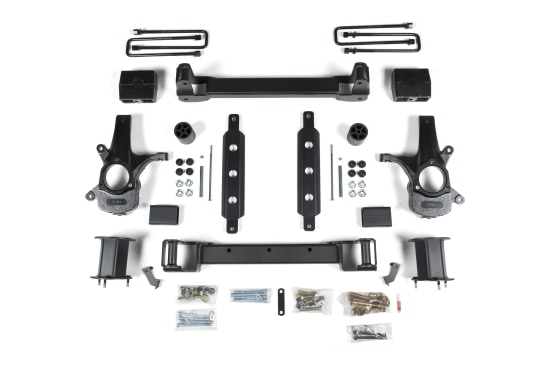 ZONE OFFROAD - ZONE  6.5" Lift Kit Cast Steel Arms w/ Nitro Shocks 2014-2018 Silverado/Sierra 1500 2WD (ZONC33N)