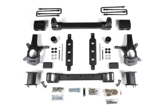 ZONE OFFROAD - ZONE  6.5" Lift Kit Strut Cast Steel Arms w/ Nitro Shocks 2014-2018 Silverado/Sierra 1500 2WD (ZONC61N)