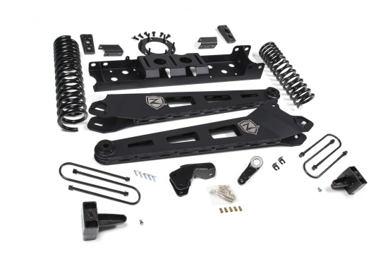 ZONE OFFROAD - ZONE  4" Radius Arm Lift Kit w/ Nitro Shocks 2019+  RAM 3500 w/ Overload *GAS* (ZOND104N)