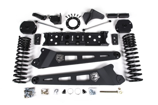 ZONE OFFROAD - ZONE  4.5" Radius Arm Lift Kit w/ Nitro Shocks 2019-2020 RAM 3500 w/o Overload 8-Bolt T-Case *Diesel*  (ZOND84N)