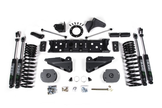 ZONE OFFROAD - ZONE  4.5" Radius Arm Bracket Lift Kit w/ FOX Shocks 2019-2020 RAM 2500 6-Bolt T-Case *Diesel*  (ZOND76F)