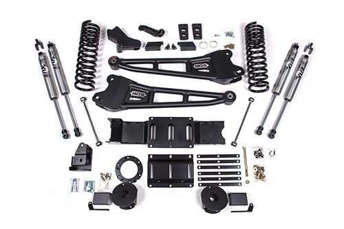 BDS Suspension - BDS 5.5 Inch Lift Kit W/ Radius Arm Ram 2500 W/ Rear Air Ride (19-24) 4WD Gas (BDS1737H)