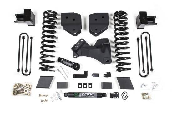 ZONE OFFROAD - ZONE  4" Lift Kit   2017-2019   F250/F350   GAS  2" Rear Block  2-Leaf Main   *No Shocks*  (ZONF49)