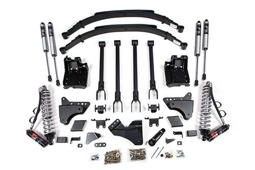 BDS Suspension - BDS 6 Inch Lift Kit W/ 4-Link FOX 2.5 Performance Elite Coil-Over Conversion Ford F250/F350 Super Duty (11-16) 4WD Diesel (596FPE)