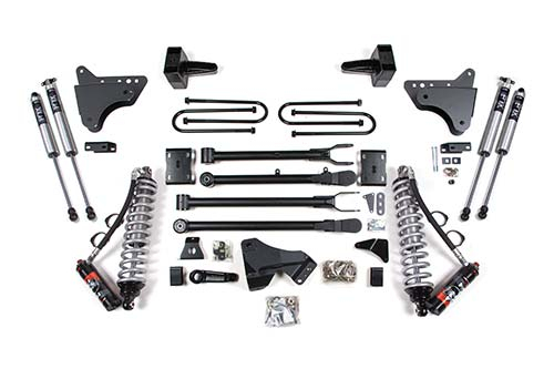 BDS Suspension - BDS 4 Inch Lift Kit W/ 4-Link FOX 2.5 Performance Elite Coil-Over Conversion Ford F250/F350 Super Duty (11-16) 4WD Diesel (590FPE)