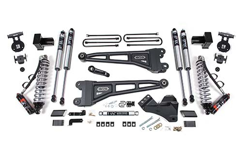 BDS Suspension - BDS 4 Inch Lift Kit W/ Radius Arm FOX 2.5 Performance Elite Coil-Over Conversion Ford F250/F350 Super Duty (17-19) 4WD Diesel (1520FPE)