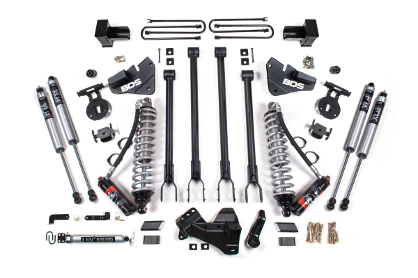 BDS Suspension - BDS 5 Inch Lift Kit W/ 4-Link FOX 2.5 Performance Elite Coil-Over Conversion Ford F250/F350 Super Duty (20-22) 4WD Diesel (1567FPE)