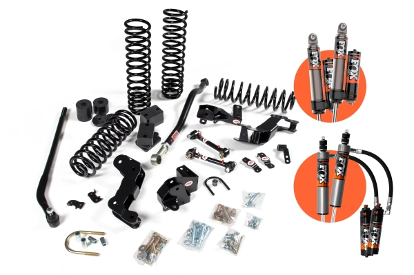 JKS - 2007-2018 WRANGLER JK 2DR 3.5IN J-KONTROL LIFT KIT-FOX 2.5 PES R/R DSC SHOCKS  (JSPEC109PES)