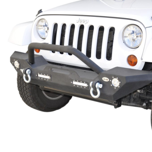 DV8 - Front Bumper   w/ LED Lights 2007-2018  Wrangler JK   (FBSHTB-07)