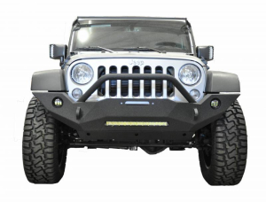 DV8 - Front Bumper   w/ Fog Lights 2007-2018 Wrangler JK   (FBSHTB-18)