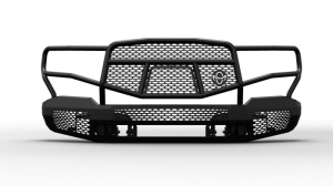 Bumpers - Ranch Hand Front Bumpers - Ranch Hand - Ranch Hand  Midnight Front Bumper W/ Guard  2019+  Silverado 1500 (MFC19HBM1)
