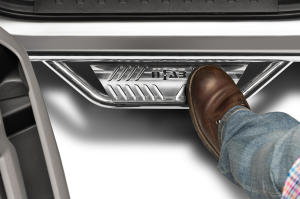 N-FAB - N-FAB Podium SS 2007-2021  Toyota Tundra Double Cab All Beds Gas SRW Polished Stainless (HPT0777QC-SS) - Image 1