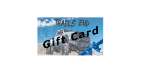 Trails End Truck - Trails End Truck Gift Card