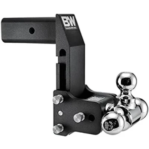 B & W   Tow & Stow  for Multi-Pro Tailgate  Tri-Ball   2" Hitch  4.5" Drop/ 5.5" Rise  Black  (TS10066BMP)