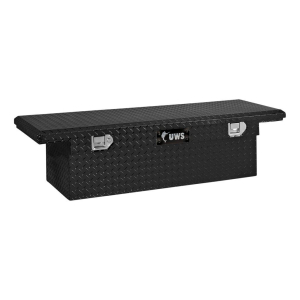 Tool Boxes - UWS Tool Boxes - UWS - UWS 54" Crossover Truck Tool Box (EC10112) (TBS-54-LP-BLK)