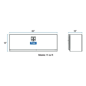 UWS - UWS 60" Single-Door Underbody Tool Box (EC40111) (TBUB-60) - Image 2
