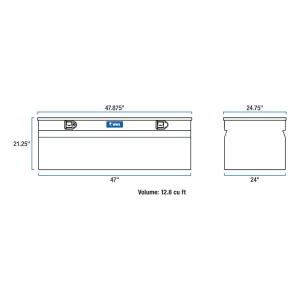UWS - UWS 48" Storage Chest Box-Black    (EC20252) (TBC-48-BLK) - Image 2
