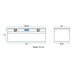 UWS - UWS 36" Storage Chest Box-Black    (EC20152) (TBC-36-BLK) - Image 2